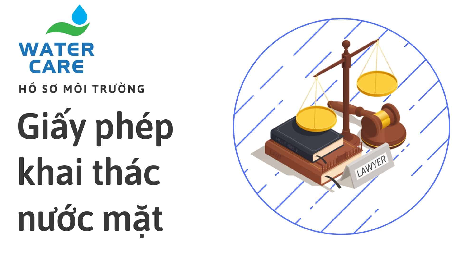 Giấy phép khai thác nước mặt